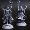 Elf Moon Cleric from DM Stash's Under Darkness set. Total height apx. 61mm. Unpainted resin miniature product 2